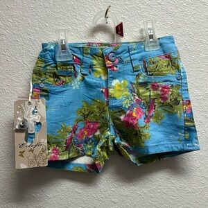 Girls Tropical Parrot Shorts Brand New with Tags